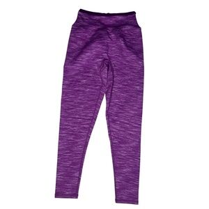 P'tula Paula space dye legging purple plum pink medium